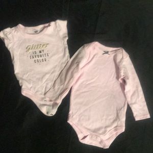 2 pink HB onesies for the price of 1!